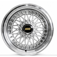 15" SS BBS 4/100 & 5/100 Hyper Silver Alloy Wheels 
