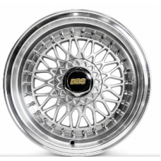 15" SS BBS 4/100 & 5/100 Hyper Silver Alloy Wheels 