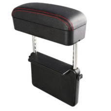 Universal Arm Rest Black with Red Stitch