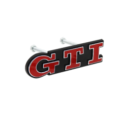 GTI Red Bolt on Grill Badge