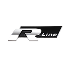R-Line Black/Silver Boot Badge
