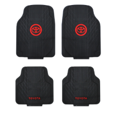 Latex Rubber Mats Toyota with Red Logo