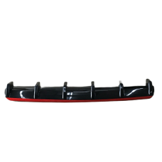 Universal Gloss Rear Diffuser + Red Trim