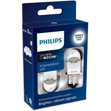 Philips Xtreme Ultinon W21/5W 6000k Bulbs (pair)