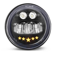 Universal LED 5.75" Star Design Headlamp Set