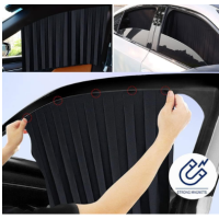 Universal Magnet Car Sunshade Curtain 2 piece