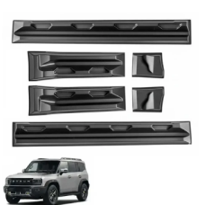 Jetour T2 Dark Knight 6 Piece Door Cladding Matt Black