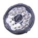 Universal 7″ LED Spot Lamp with Amber Covers & Harness Switch Kit (pair)