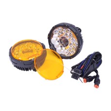Universal 7″ LED Spot Lamp with Amber Covers & Harness Switch Kit (pair) Universal 7″ LED Spot Lamp with Amber Covers & Harness Switch Kit (pair)