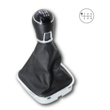 Polo 6 2010+ 6 Speed Gear Knob with Chrome and Boot
