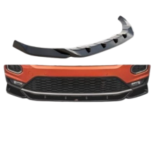 T-ROC 2020+ Gloss Black Maxton Style 1 Piece Front Spoiler