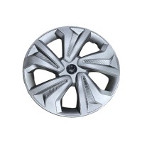 15" Evo Evolution Design Satin Silver with Carbon Fibre Design Wheel Caps