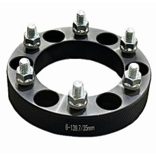 35mm 6/139 Non Hub Centric Wheel Spacer Matt Black Pattern