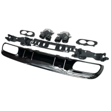 C-Class W205 C43 diffuser with tailpipes